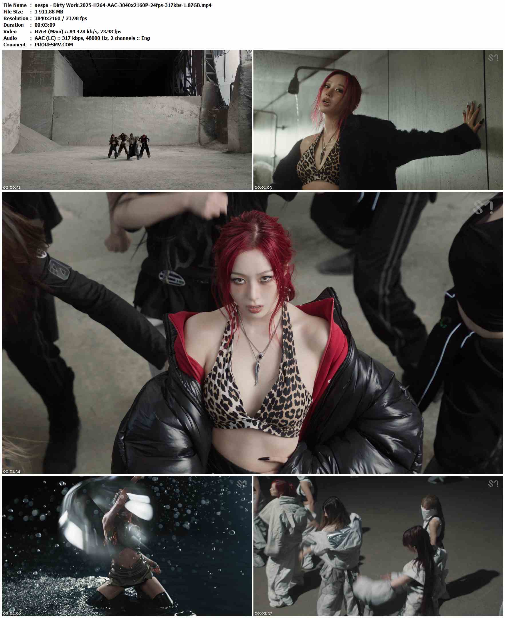 aespa - Dirty Work.2025-H264-AAC-3840x2160P-24fps-317kbs-1.87GB官方MV_高清MV